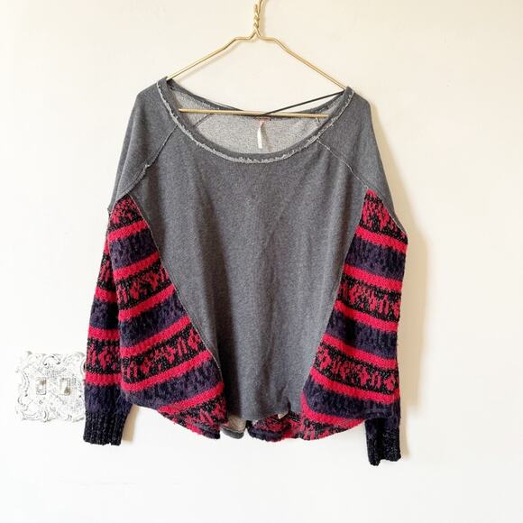 Free People Sinner Sweater Knit Sweatshirt S - Picture 5 of 11